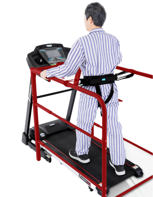 Rehabilitation treadmill suit for the elderly-