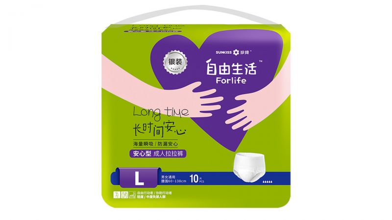 自由生活銀裝拉拉褲 L碼-